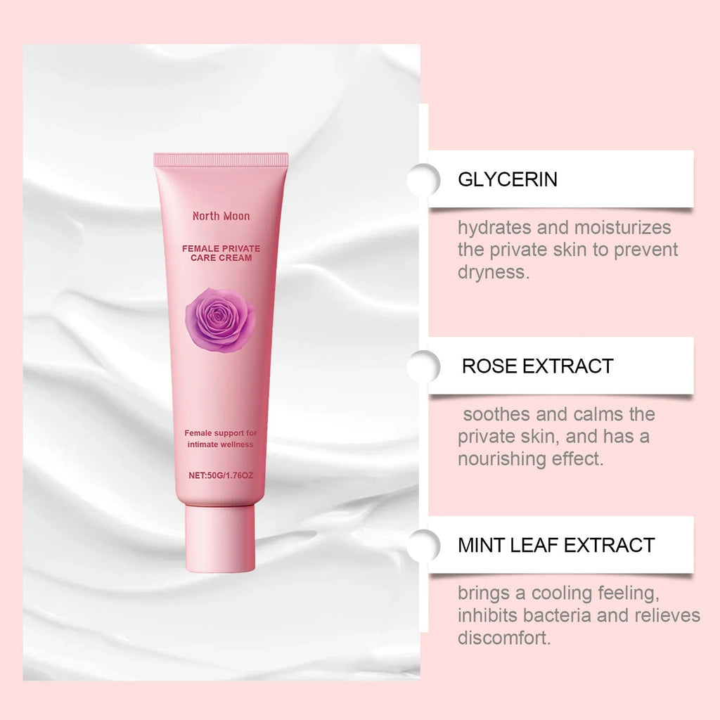 Gentle Care moisturising cream 50g tube for dry and tender skin with glycerol and botanical extracts