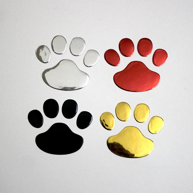 PVC car sticker with hand shape and dog footprints for bumper scratch coverage
