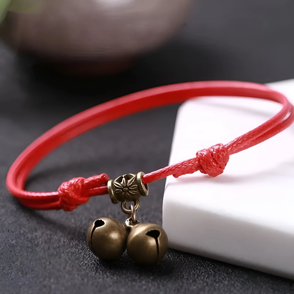 Nylon rope dog collar with brass bell in black, red or coffee colours, adjustable 8-17cm size