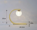 Modern minimalist starry LED desk lamp black iron and acrylic 5W 26.5 x 9 x 23 cm with push button switch