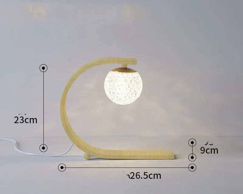 Modern minimalist starry LED desk lamp black iron and acrylic 5W 26.5 x 9 x 23 cm with push button switch