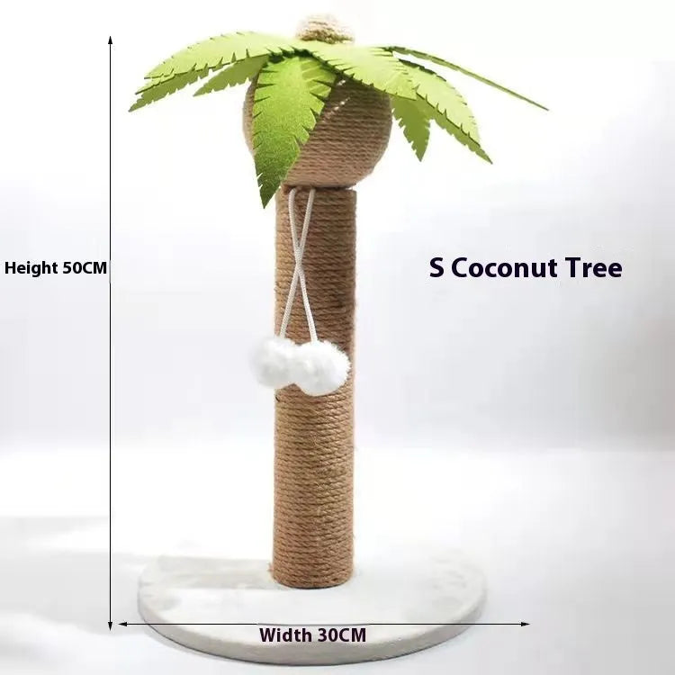 Masson Cactus or Coconut Tree design cat scratching pole with sisal surface for claw grinding.