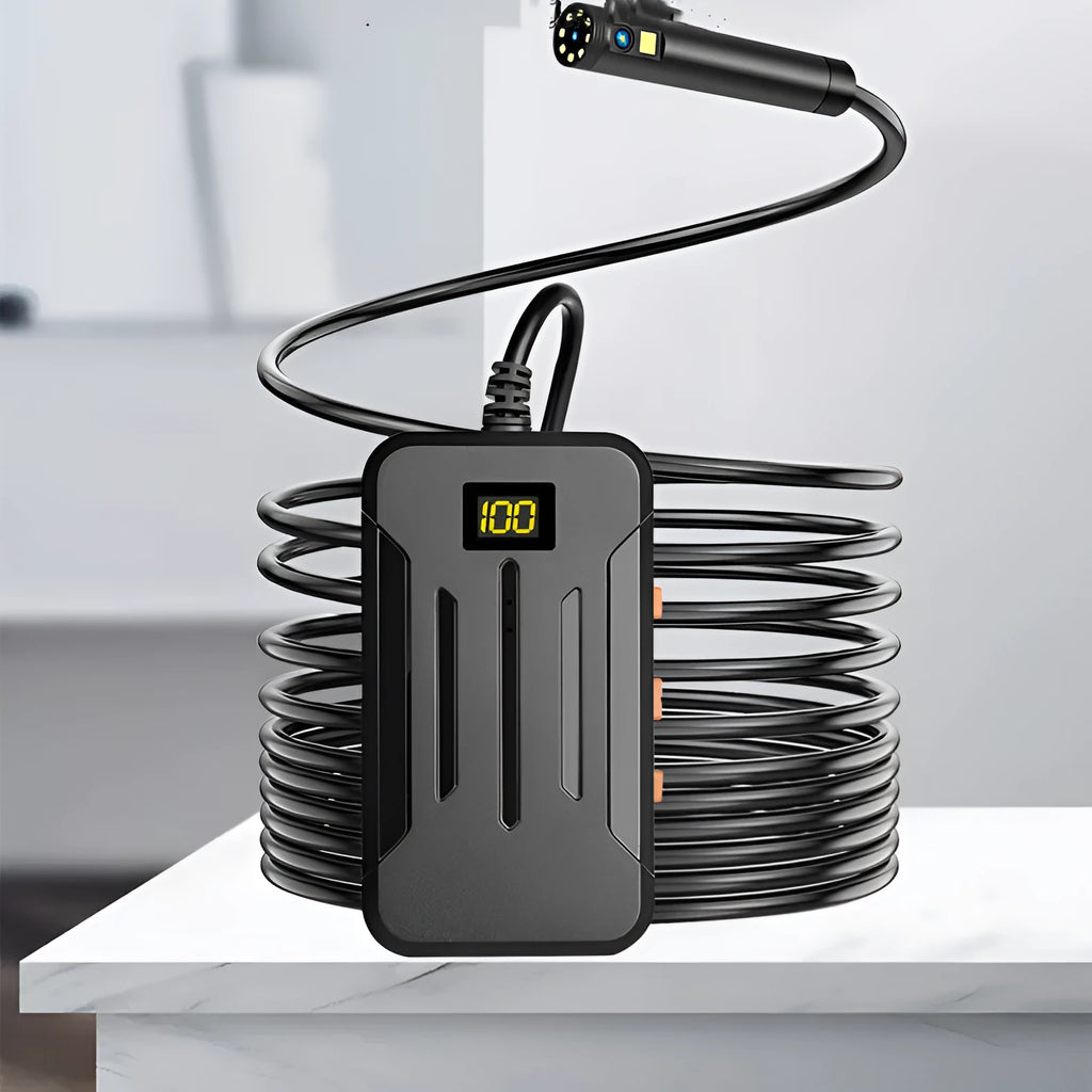 F300 wireless dual lens endoscope with 5.5mm and 8mm waterproof probes for inspection