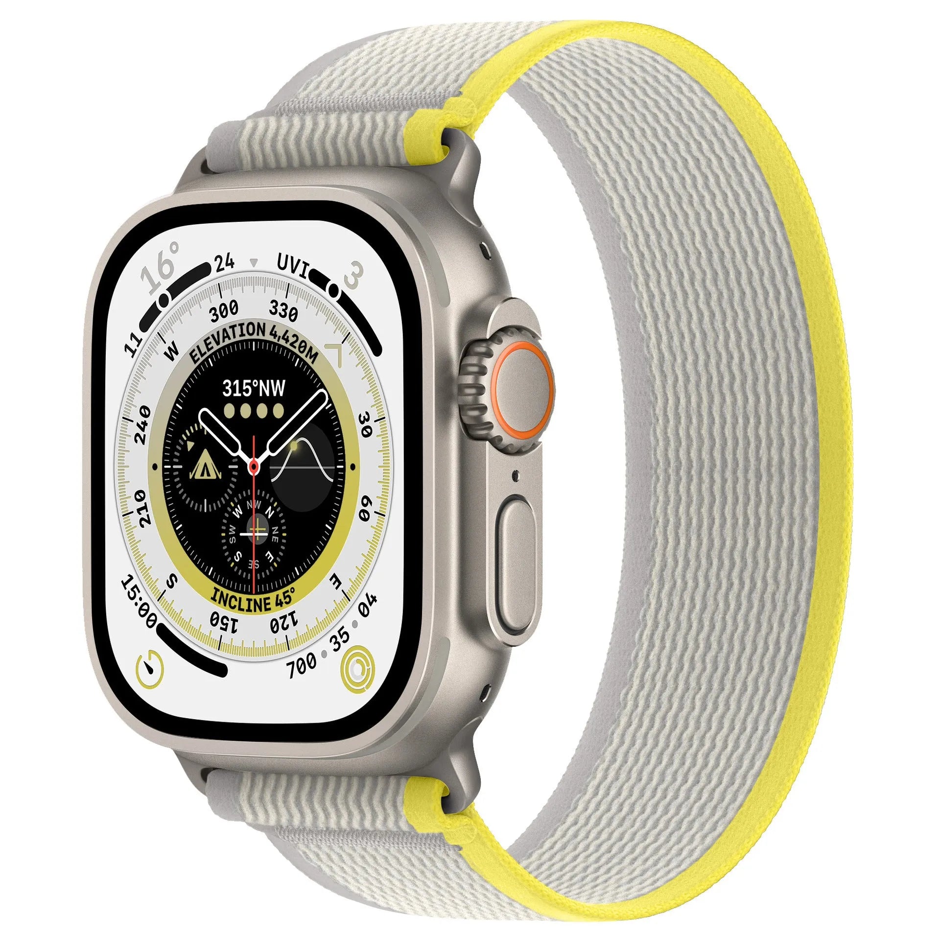 Integrated nylon single ring watchband for Apple Watch in various colours and sizes