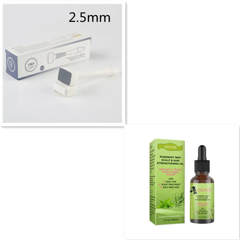 59ml bottle of Rosemary Mint Hair Growth Fluid with natural plant extracts for scalp care.