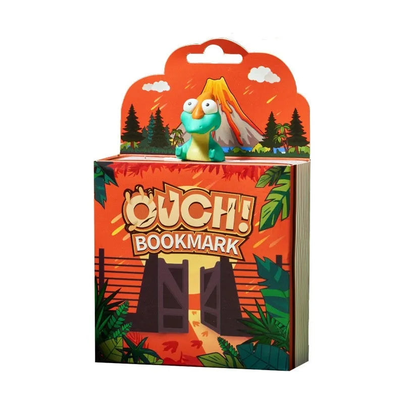 Animated dinosaur series bookmark showing Tyrannosaurus Rex design for page marking