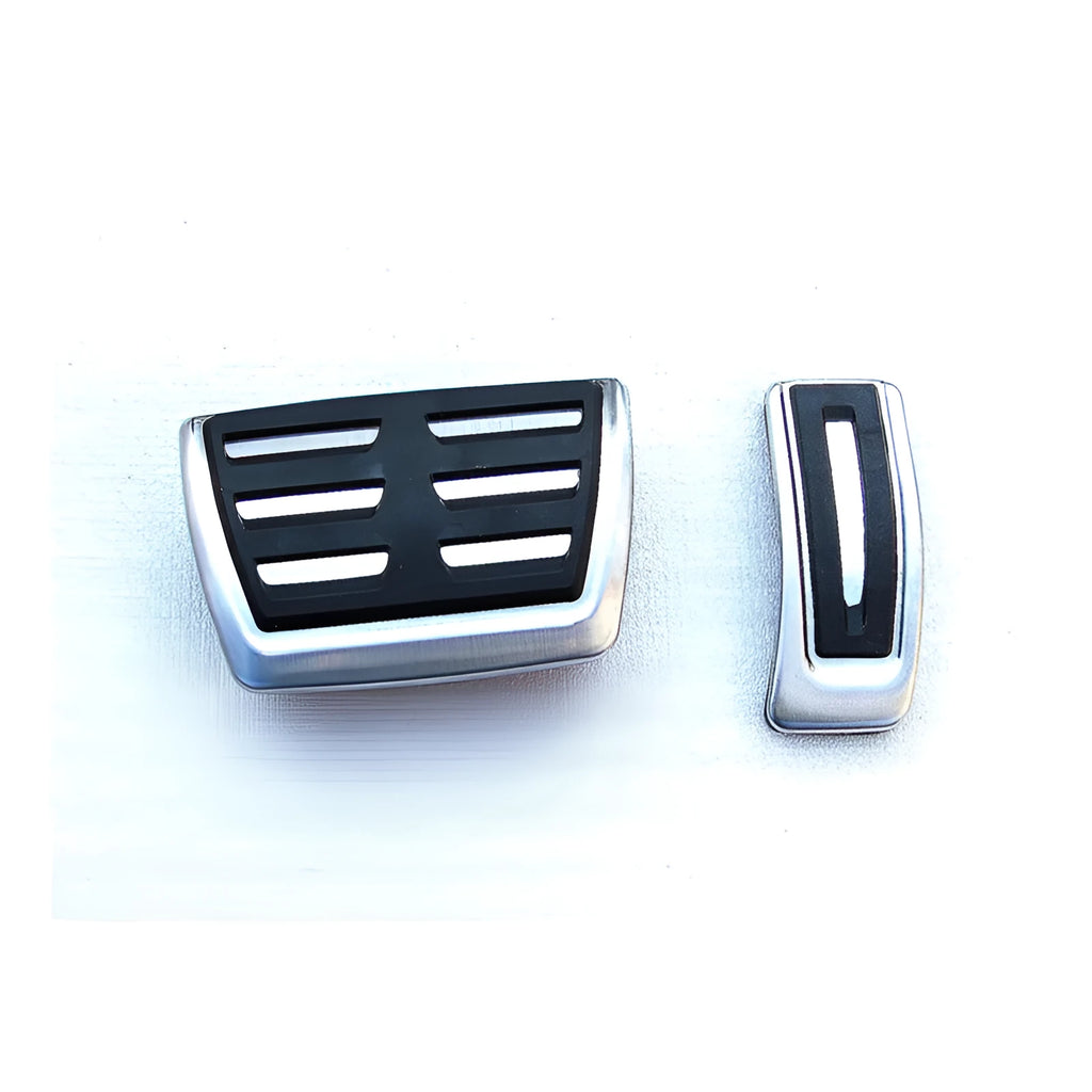 Porsche Macan stainless steel brake and accelerator pedal covers with non-slip surface
