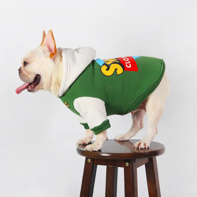 Green cotton dog coat for large breeds in autumn and winter sizes L XL 2XL 3XL 4XL