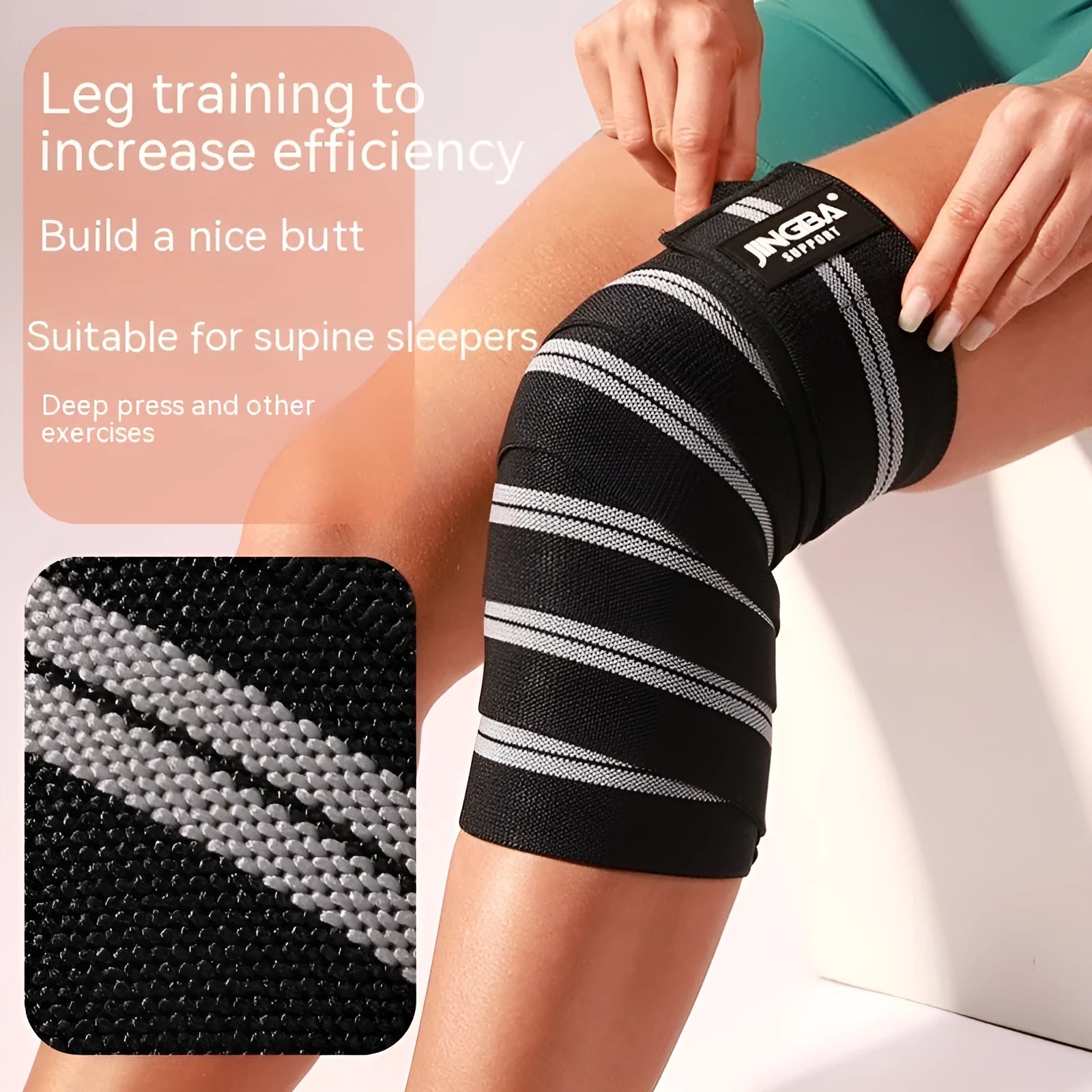 Adjustable adult knee pads in blue grey red yellow for weightlifting squatting cycling sports protection