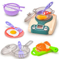 Simulation kitchen induction cooker plastic toy for infants 0-3 years