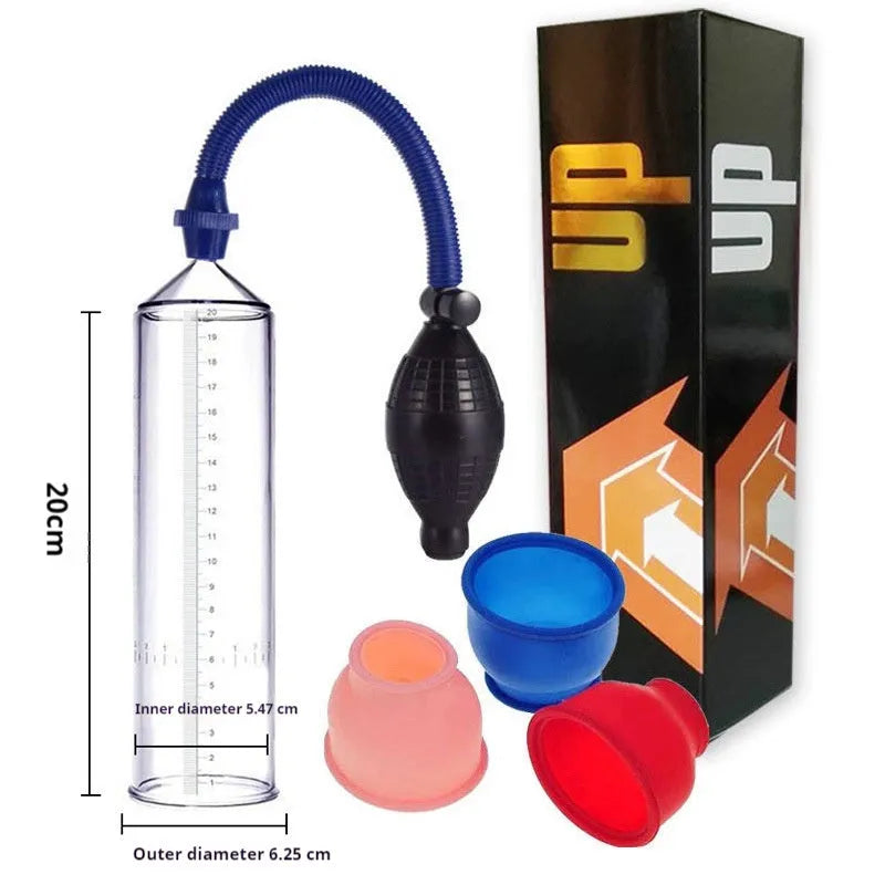 Male exercise machine silicone cover with plastic valve and sealing components