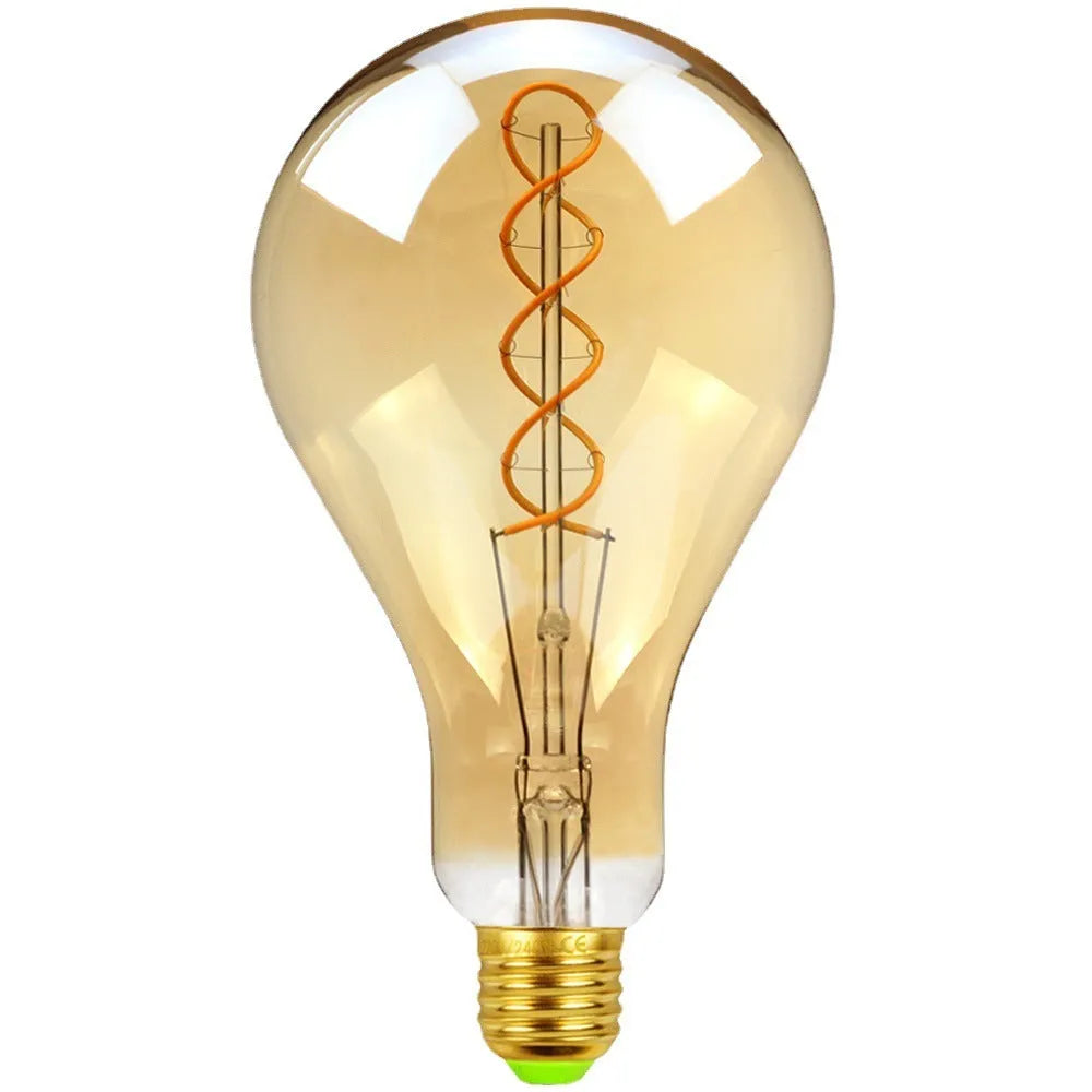Golden double helix LED soft light strip measuring 110mm diameter with energy efficiency level 1 rating