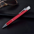 Windproof metal jet flame pen lighter in assorted colours on a key chain