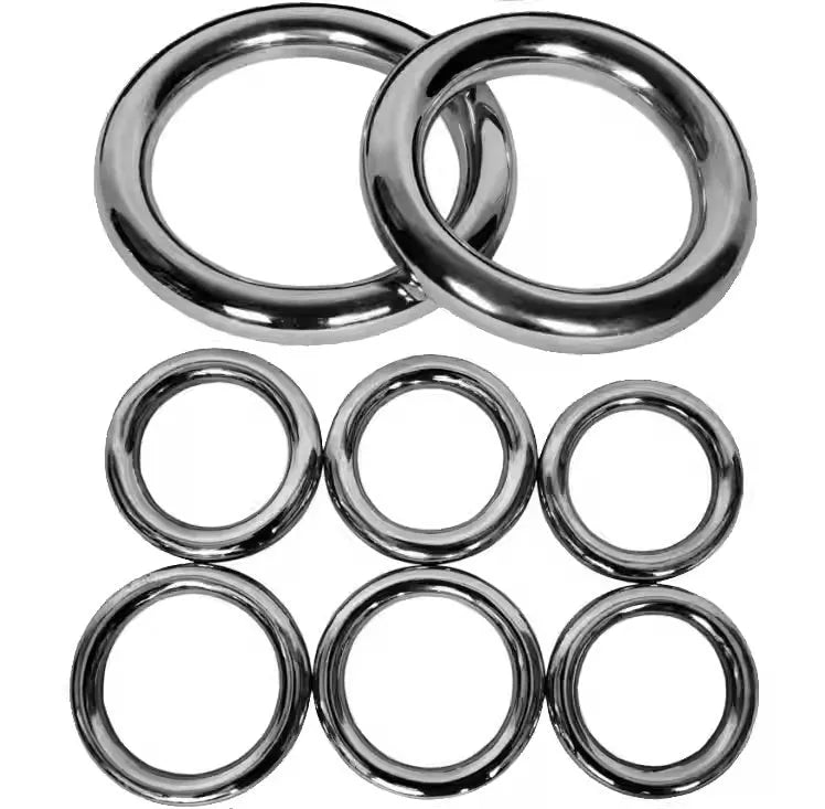 Wing Chun steel training ring in three sizes for martial arts forearm conditioning
