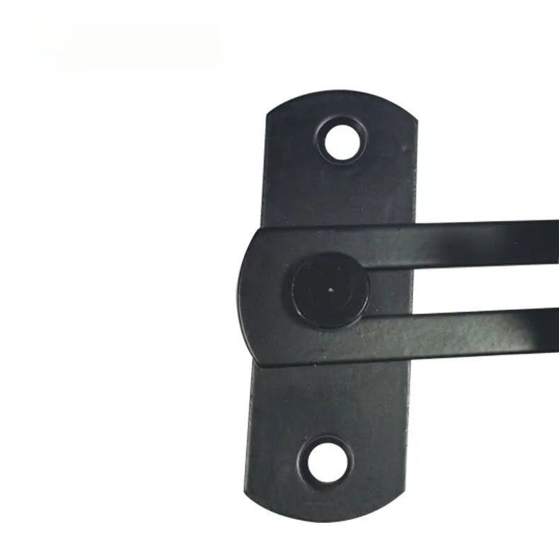 Warehouse hook lock with black carbon steel shackle for sliding doors and barn doors