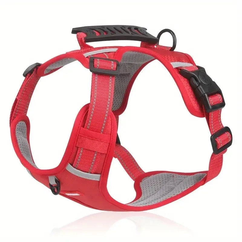 Polyester dog chest harness traction rope in multiple colours with size options