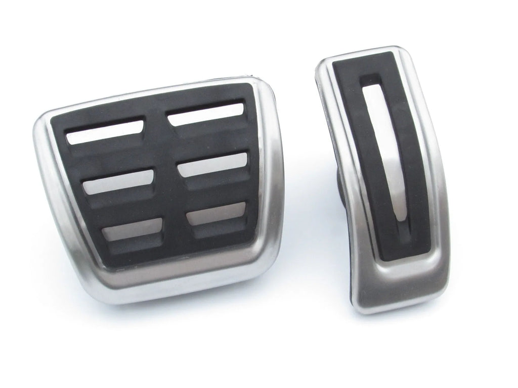 Porsche Macan stainless steel brake and accelerator pedal covers with non-slip surface
