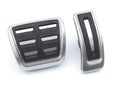 Porsche Macan stainless steel brake and accelerator pedal covers with non-slip surface