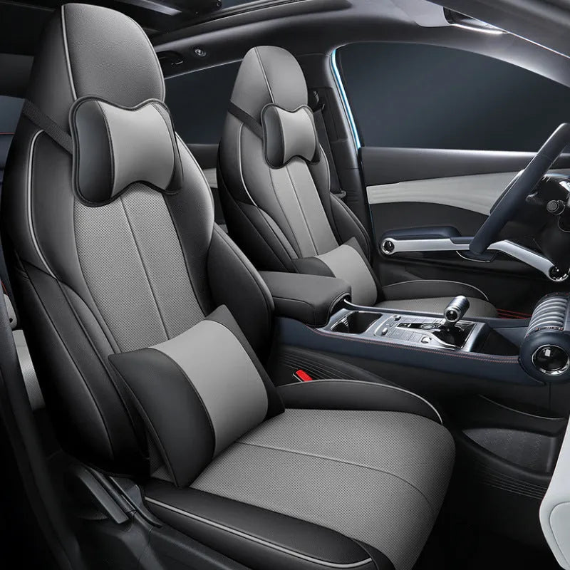 BYD Yuan PLUS car seat cushion cover in adventure green colour with 70x55x18cm dimensions