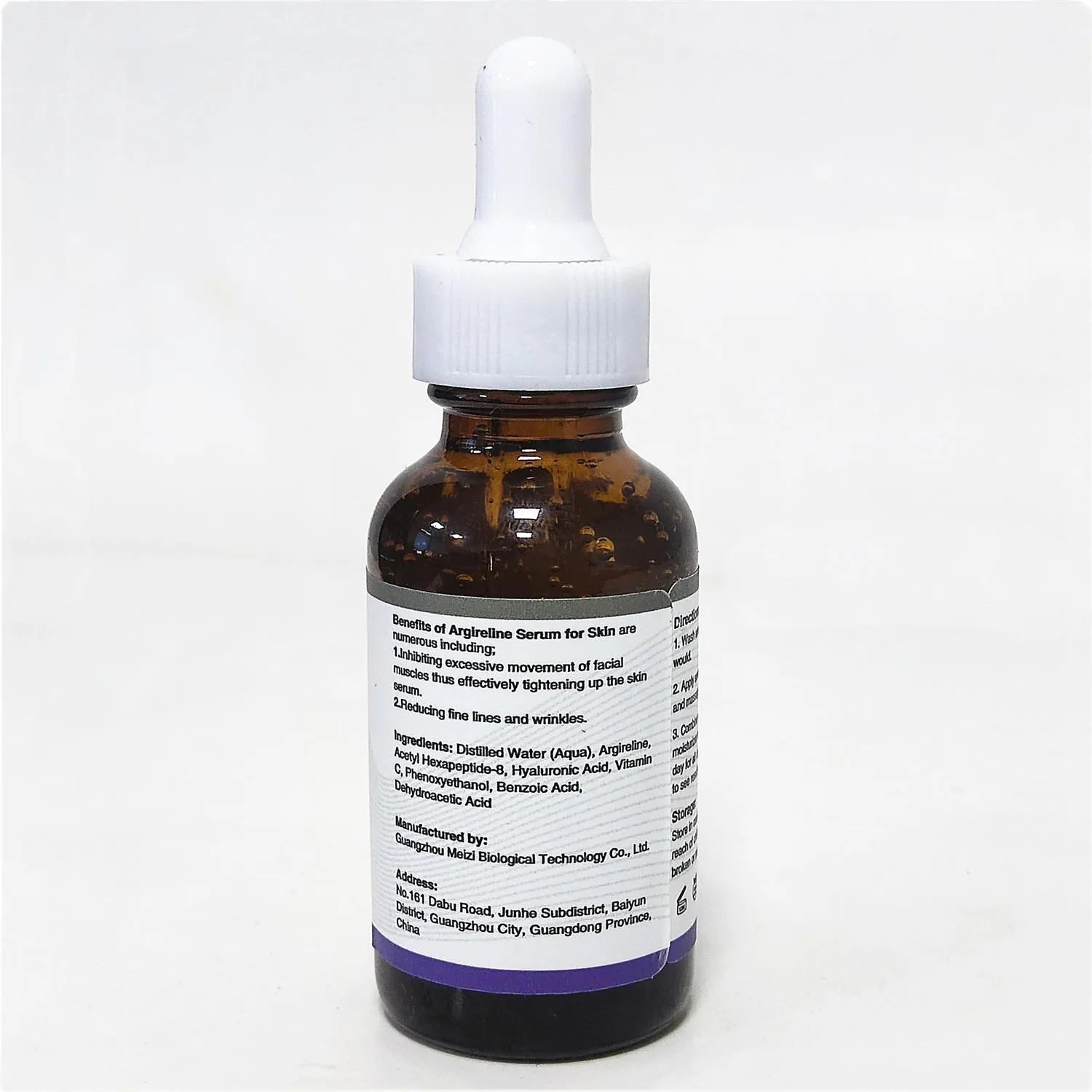30ml bottle of six-peptide anti-wrinkle firming brightening hydrating serum
