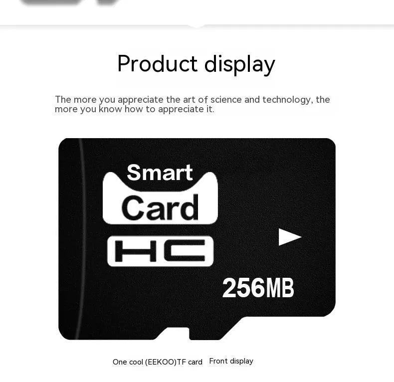 256MB TF memory card in gift packaging for portable electronics