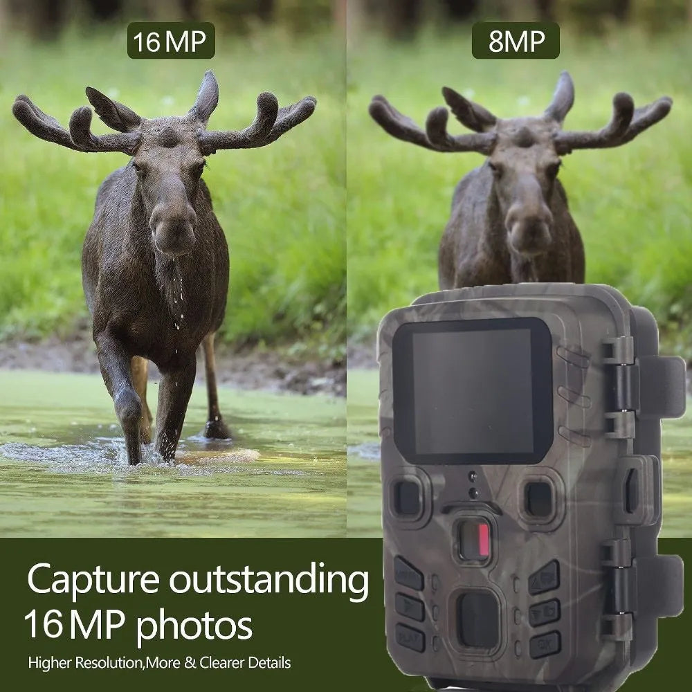 Black infrared night vision monitoring device with TF card storage slot