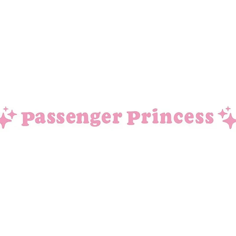 Passenger Princess rearview mirror decorative sticker in reflective colours on car side mirror