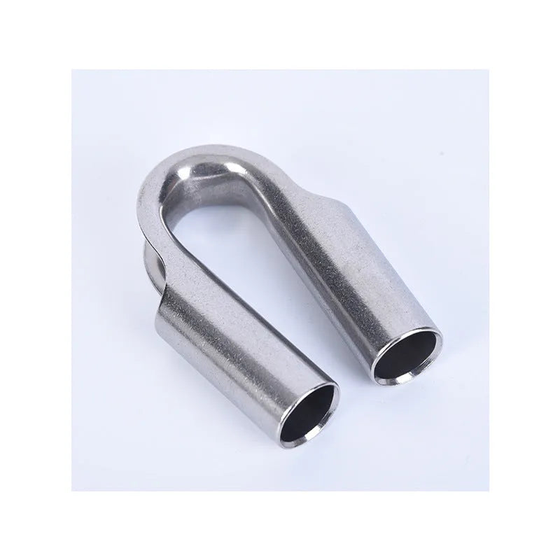 Stainless steel tubular chicken heart ring set in various sizes from M4 to M35 for fastening.