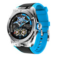 Black smart watch with Bluetooth call function and health monitoring on silicone sport strap