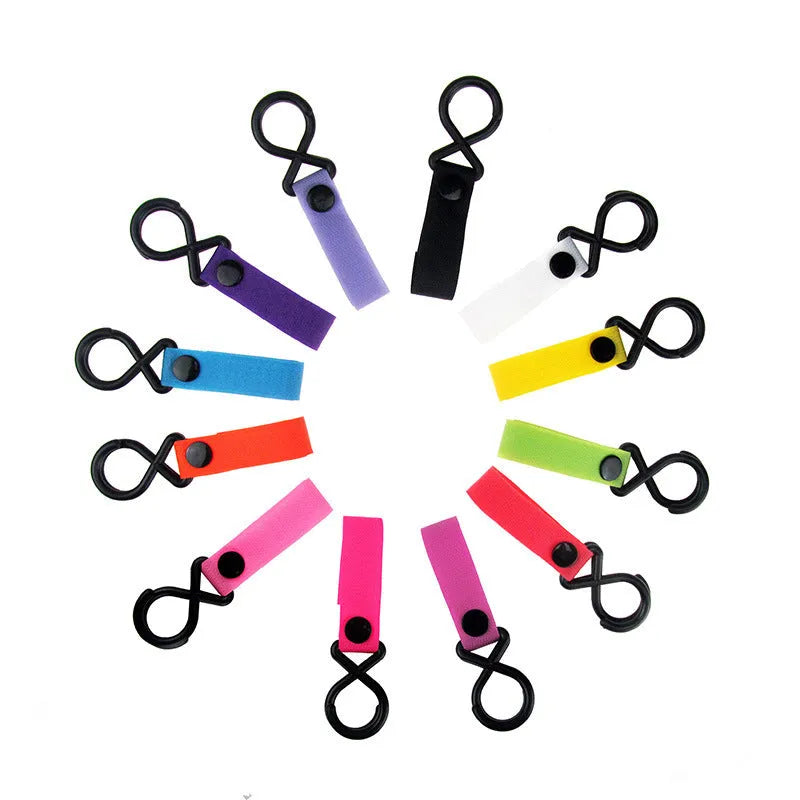 Nylon luggage velcro hook for OPP bag tags in multiple colour options.