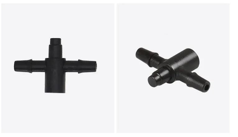 PE plastic tee water distributor for micro spray irrigation systems