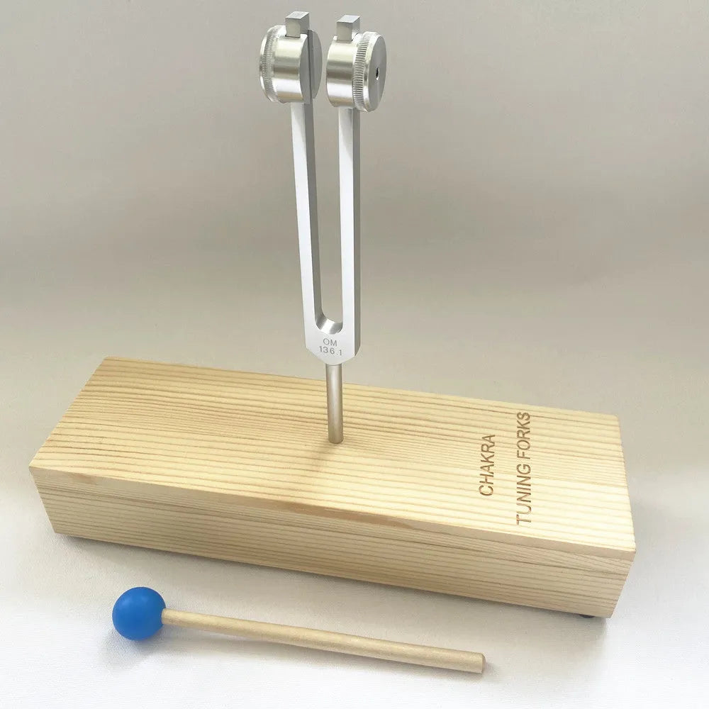 432Hz aluminium alloy tuning fork with portable speaker for sound therapy