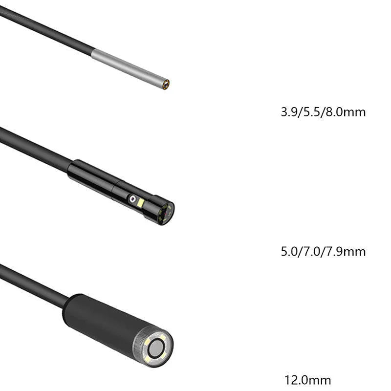 Handheld industrial endoscope with 4.5-inch screen and 5.5mm camera probe for automotive inspection