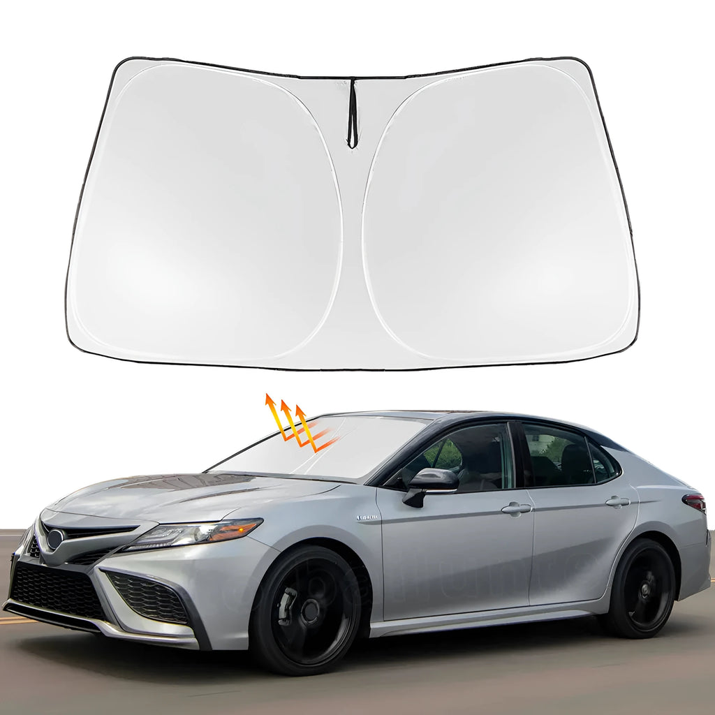Silver reflective sunshade cover for NOAH XOVY 90 series car windshield