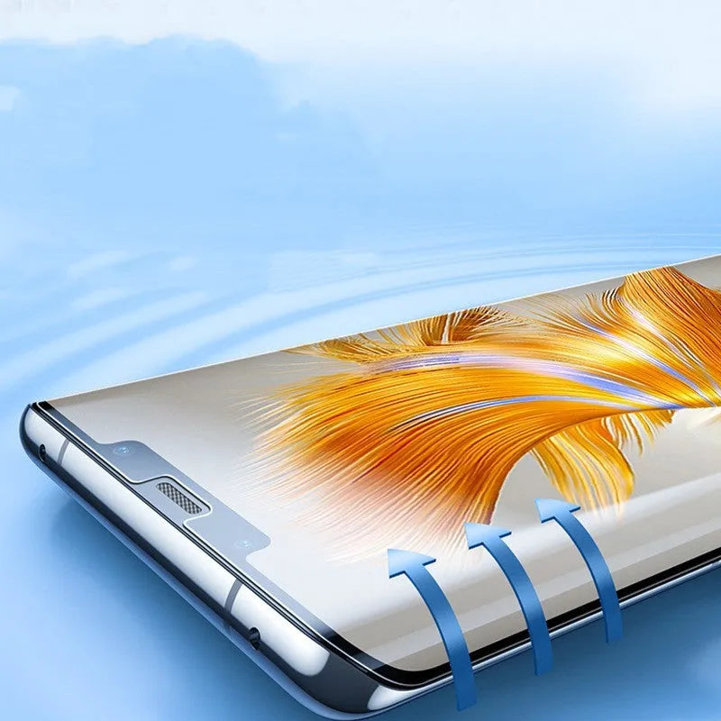 TPU screen protector for Huawei Mate60 and Mate60 Pro phones with installation tool
