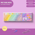 Coloured sugar cat design Bluetooth mechanical keyboard with piano shaft switches