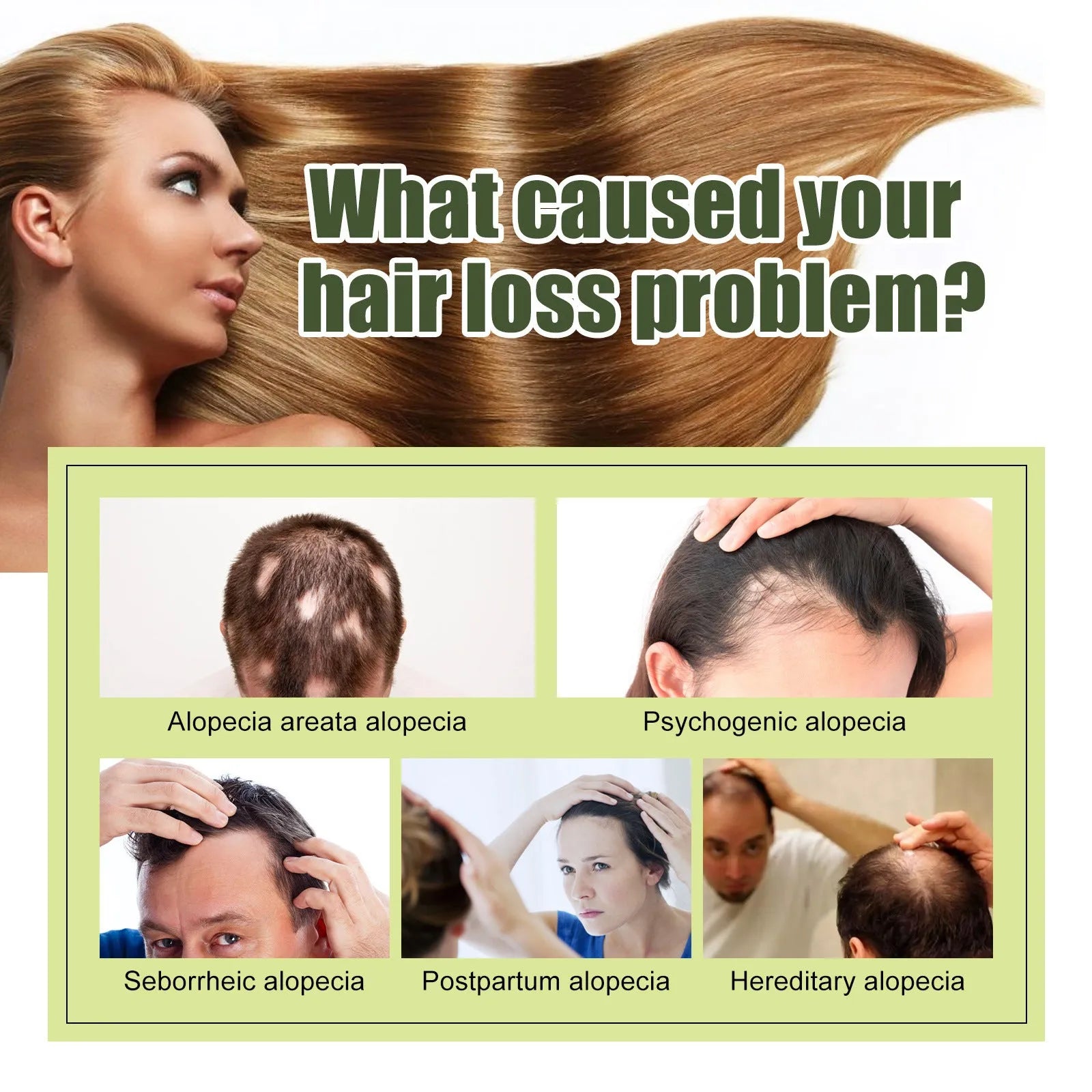 60ml bottle of anti-fall repair hair essential oil for dry ends and split ends.