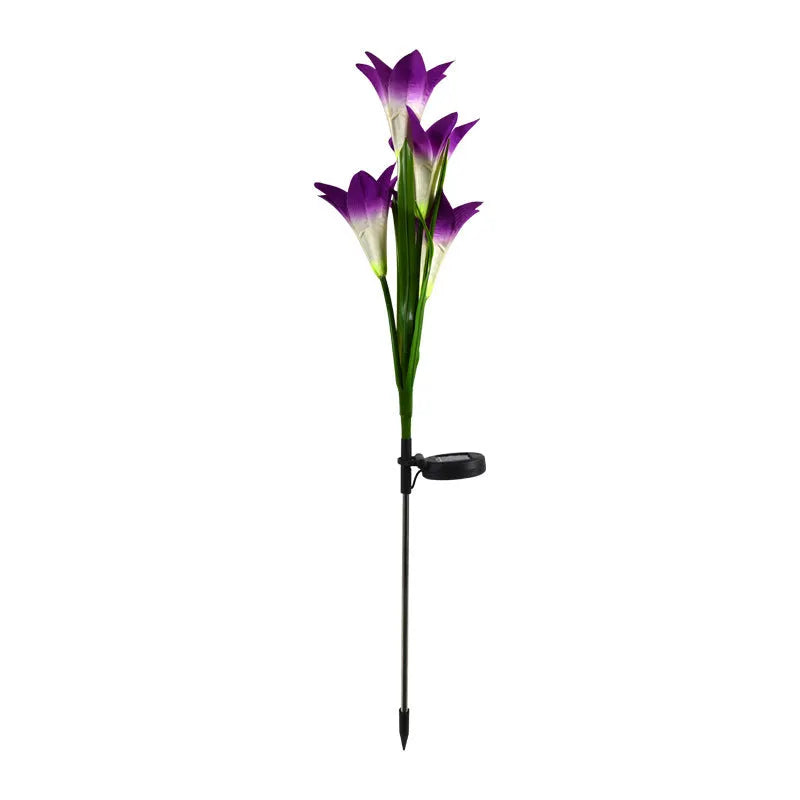Solar lily festive lantern outdoor decorative light in flower shape