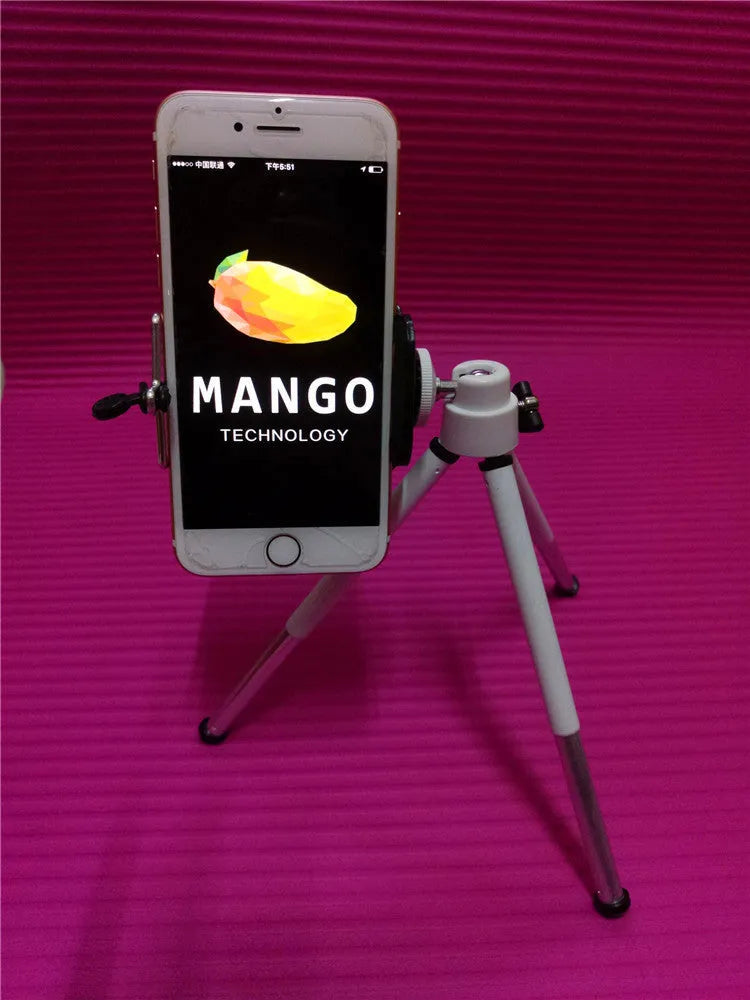Black desktop phone holder with two-section adjustable bracket for smartphones