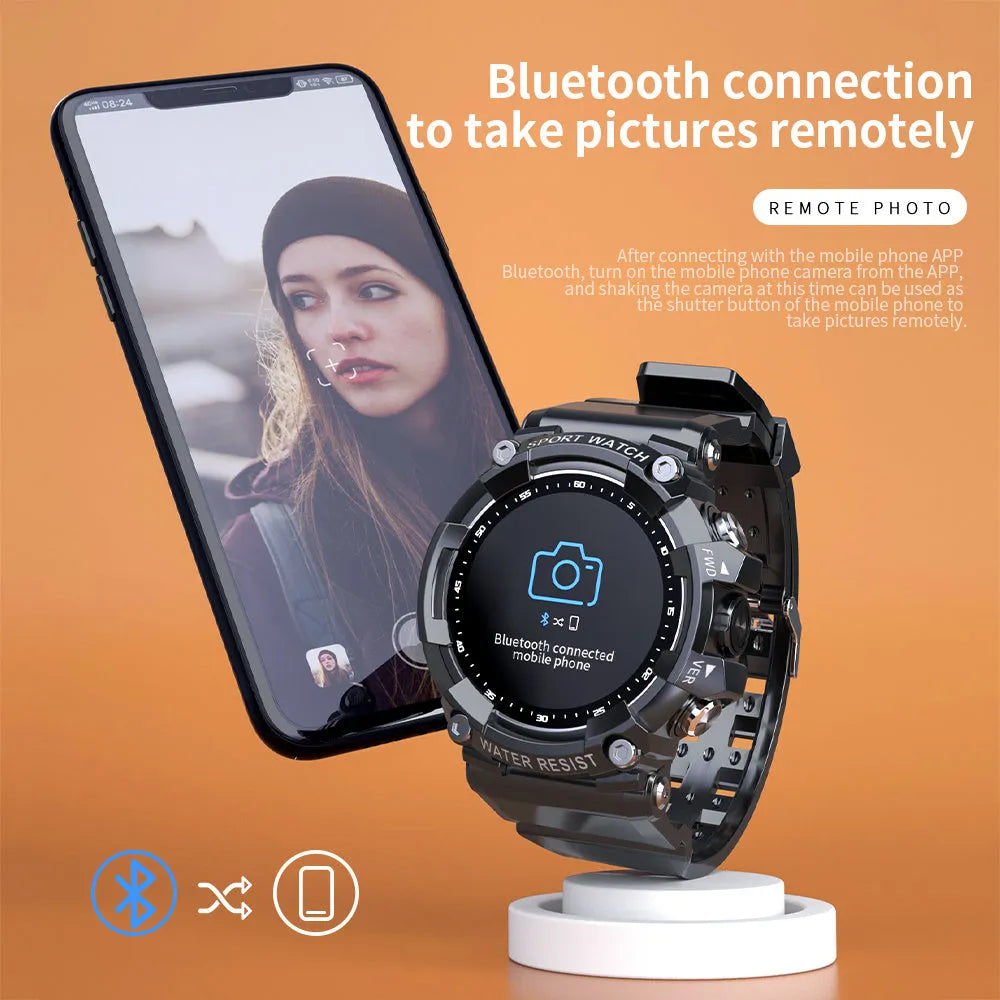 ATTACK 3 smart sports watch with round colour screen and TPU strap in black, pink, or white