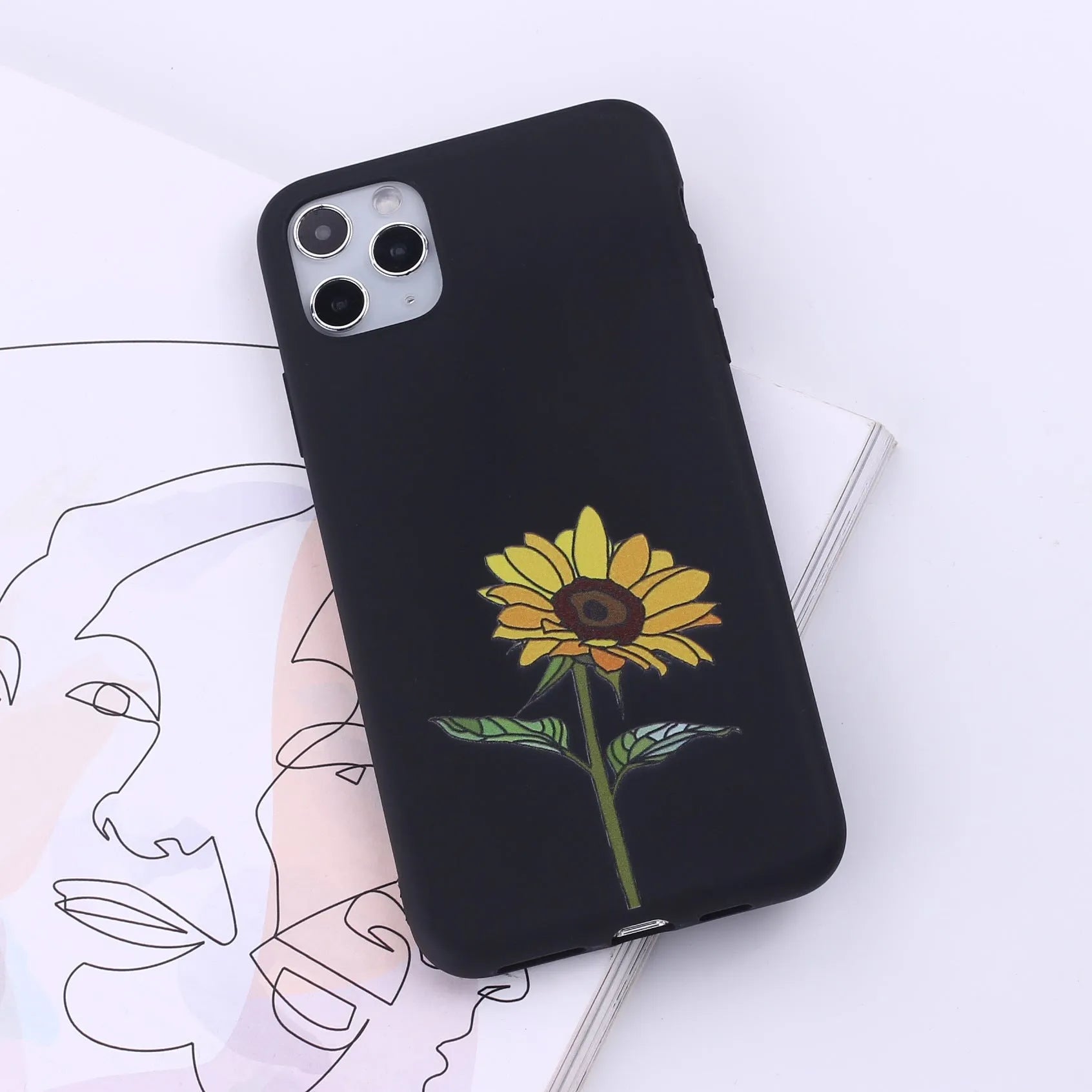 TPU mobile phone back cover case for iPhone in painted European and American style design