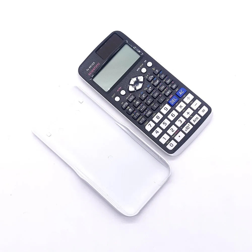 991EX scientific calculator in black, blue, or pink colour with solar panel