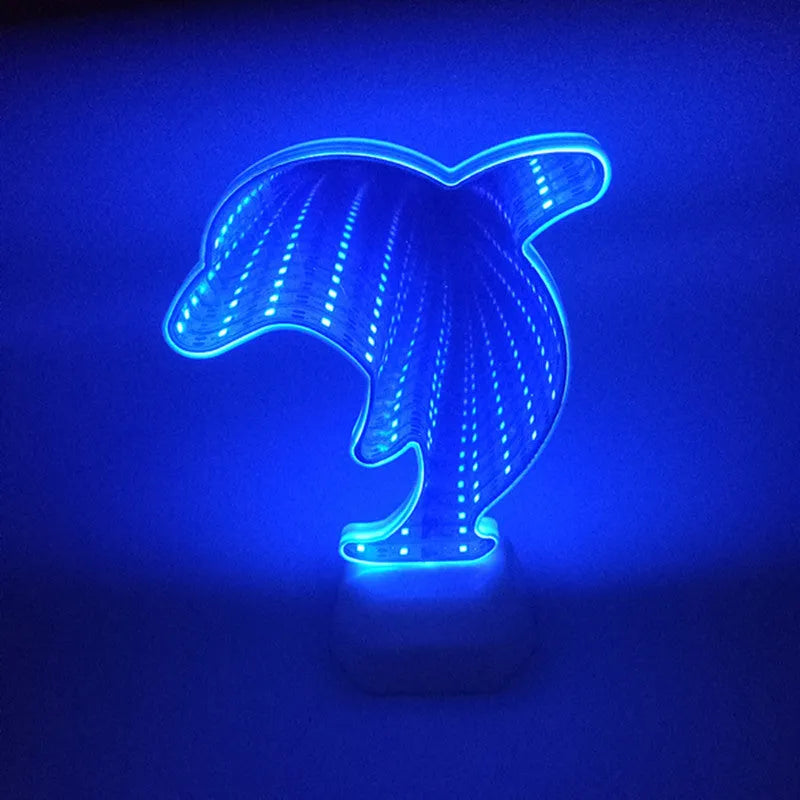 Double-sided LED love tunnel light with rose red illumination measuring 16cm tall