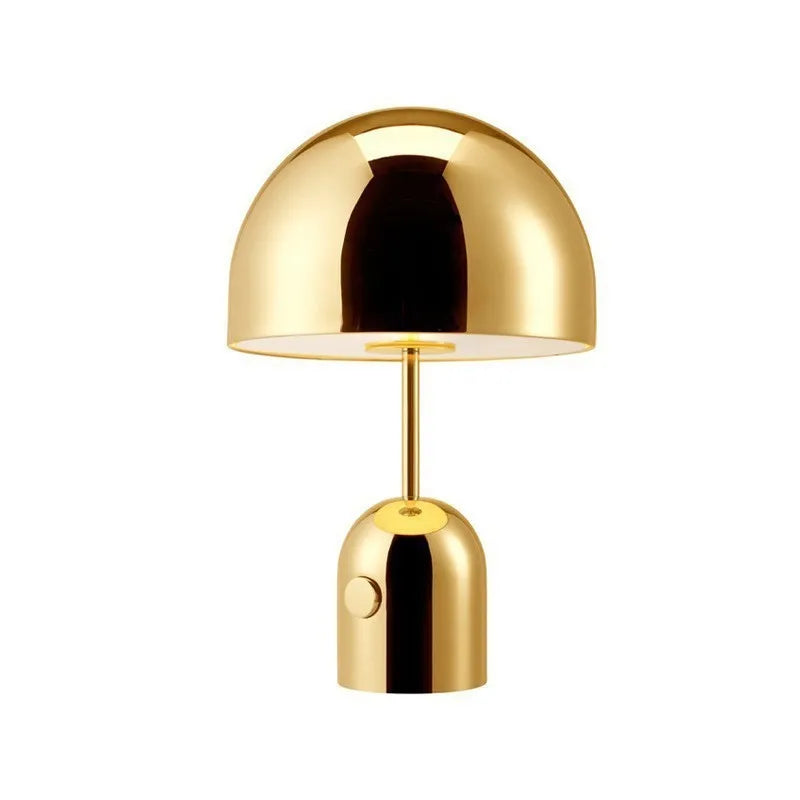 Post-modern metal table lamp in rose gold finish with 280x450mm dimensions