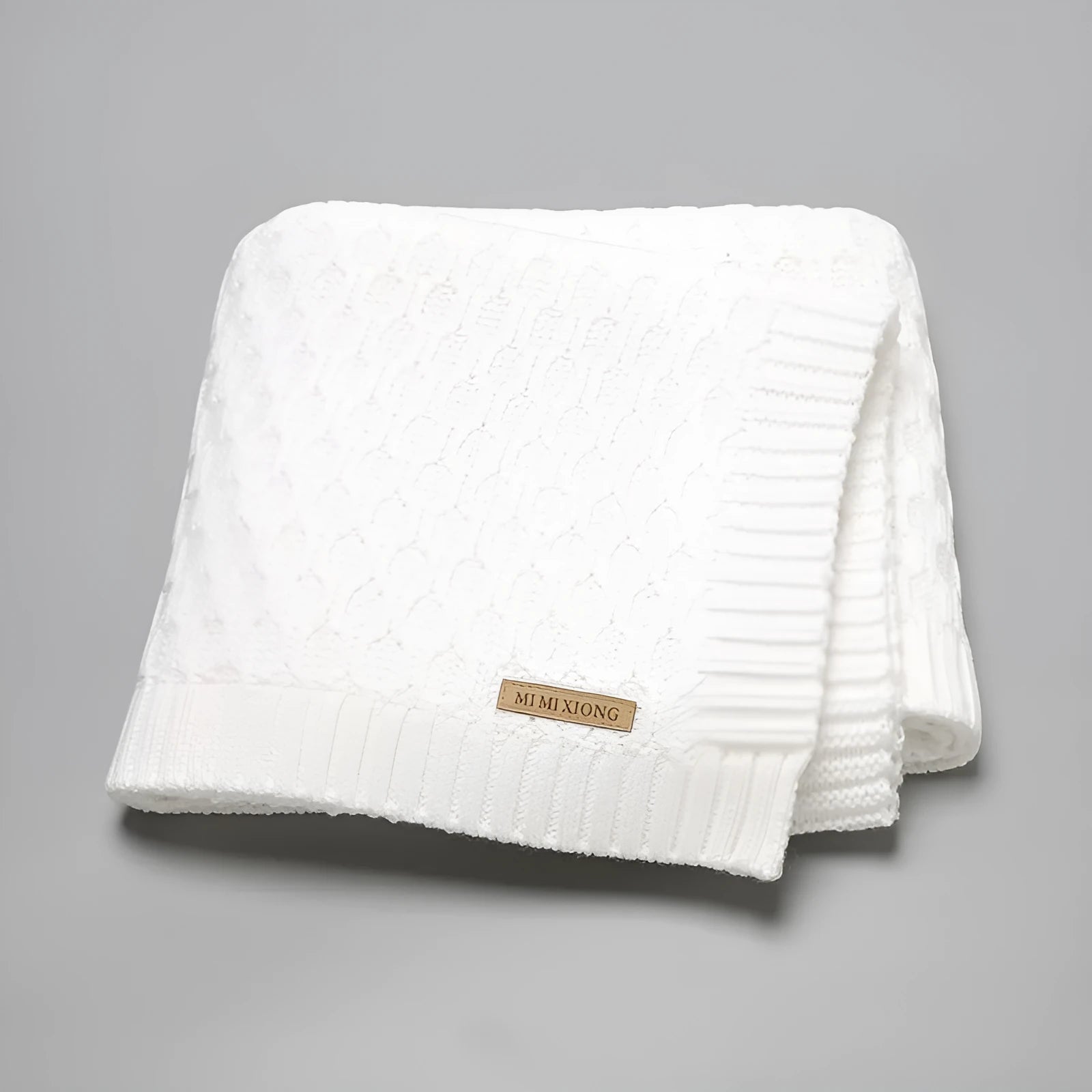 70×90 cm solid colour infant hug blanket with textured three-dimensional lines