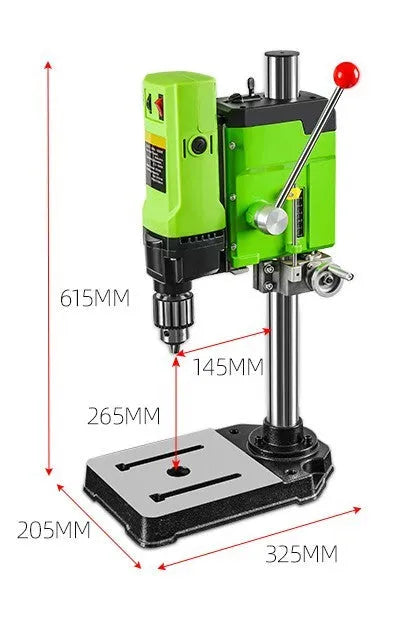 Mini bench drill milling machine with 240W AC power for 220V workshop operation