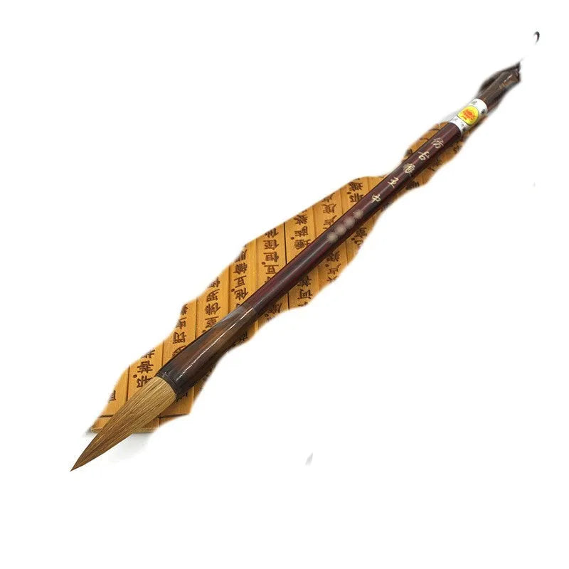 Wolf Hao steel rod calligraphy brush set with wolf hair bristles in multiple sizes