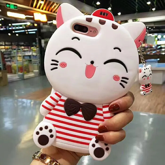 Imported soft silicone phone case showing edge protection and precise cutouts for Samsung and iPhone models