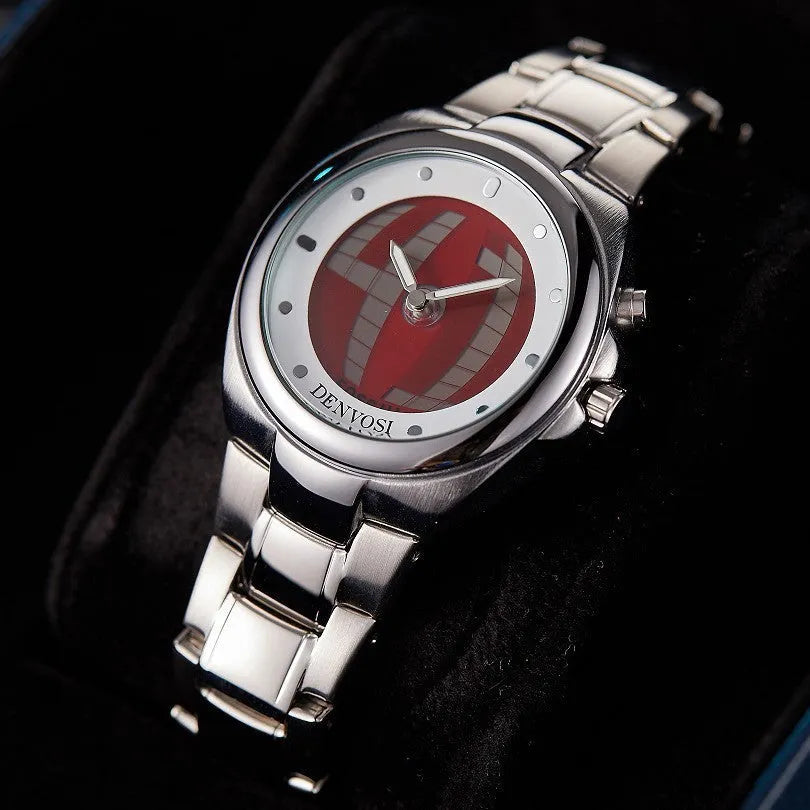 Y2K digital dual display men's watch with 40mm dial and mineral glass