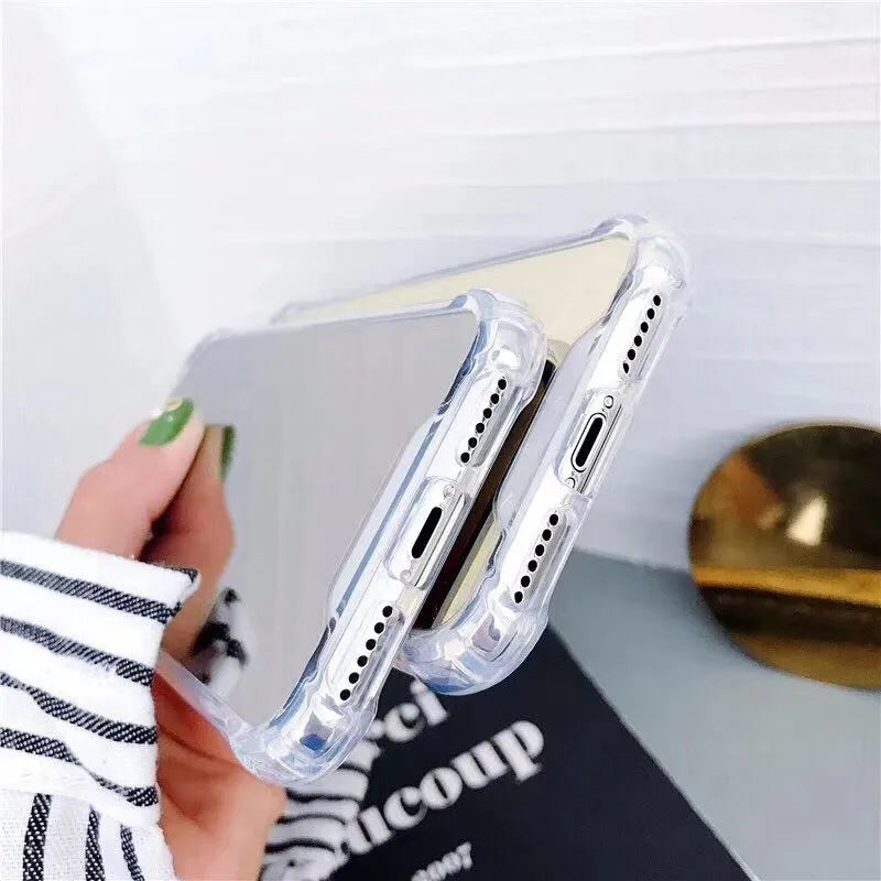 Mirror finish TPU phone case for iPhone in six colour options